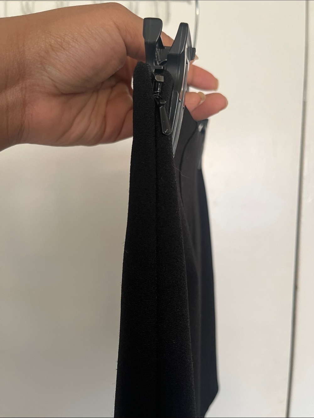 Babaton by aritzia Black Mini Skirt with Subtle Wrap Detail - Picture 6 of 10